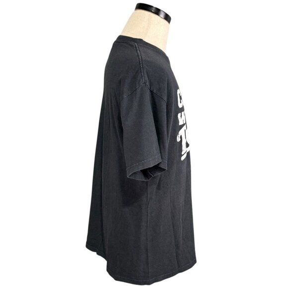 Delta Pro Weight Chillin With My Peeps Black Graphic T-Shirt 100% Cotton Short L - Picture 4 of 7